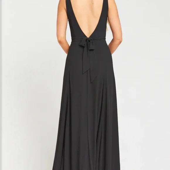 Show Me Your Mumu Jenn Maxi Dress ~ Black Chiffon - Picture 2 of 3